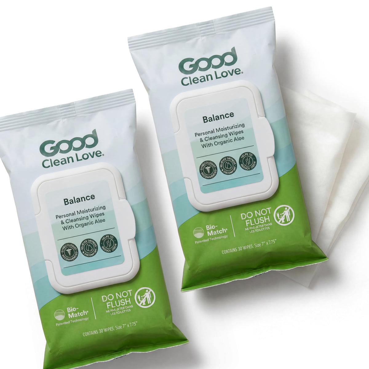 Good Clean Love empaque frontal mostrando aspecto y beneficios
