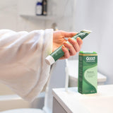 Good Clean Love estilo de vida en baño que sugiere uso cotidiano y confort
