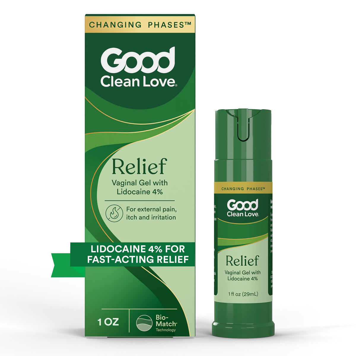 Good Clean Love frente del empaque mostrando producto y beneficios rápidos