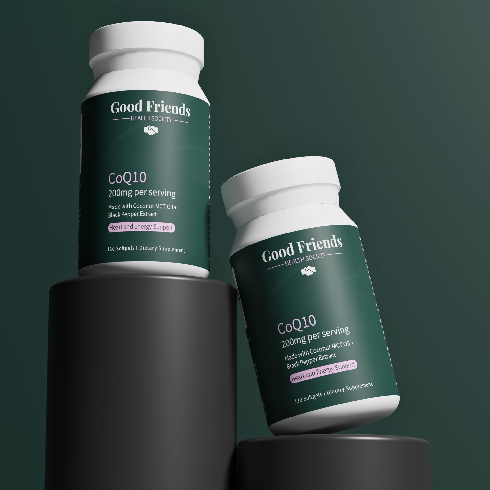 Good Friends Health Society primer plano de la textura de la etiqueta mostrando ingredientes