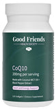 Good Friends Health Society vista frontal del frasco con etiqueta clara y beneficios
