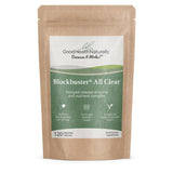 GOOD HEALTH NATURALLY BECAUSE IT WORKS! pouch frontal mostrando etiqueta y beneficios claros