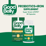 GoodBelly cápsula en mano destacando facilidad de uso y conveniencia