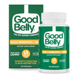 GoodBelly frasco del producto mostrando presentación y beneficio digestivo