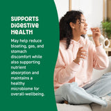 GoodBelly cápsula junto a desayuno sano promoviendo absorción de nutrientes