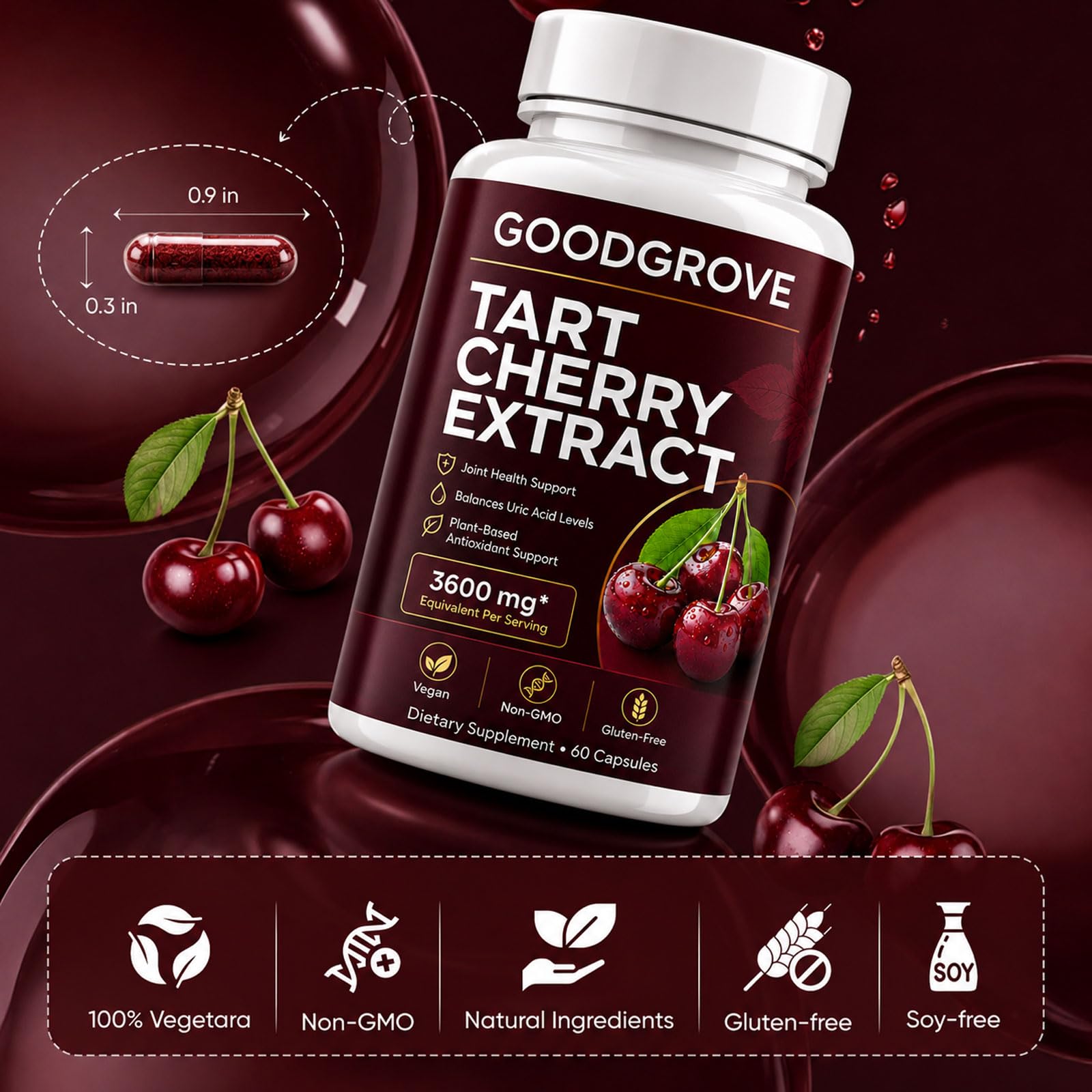 GOODGROVE etiqueta informativa con ingredientes y sin OGM