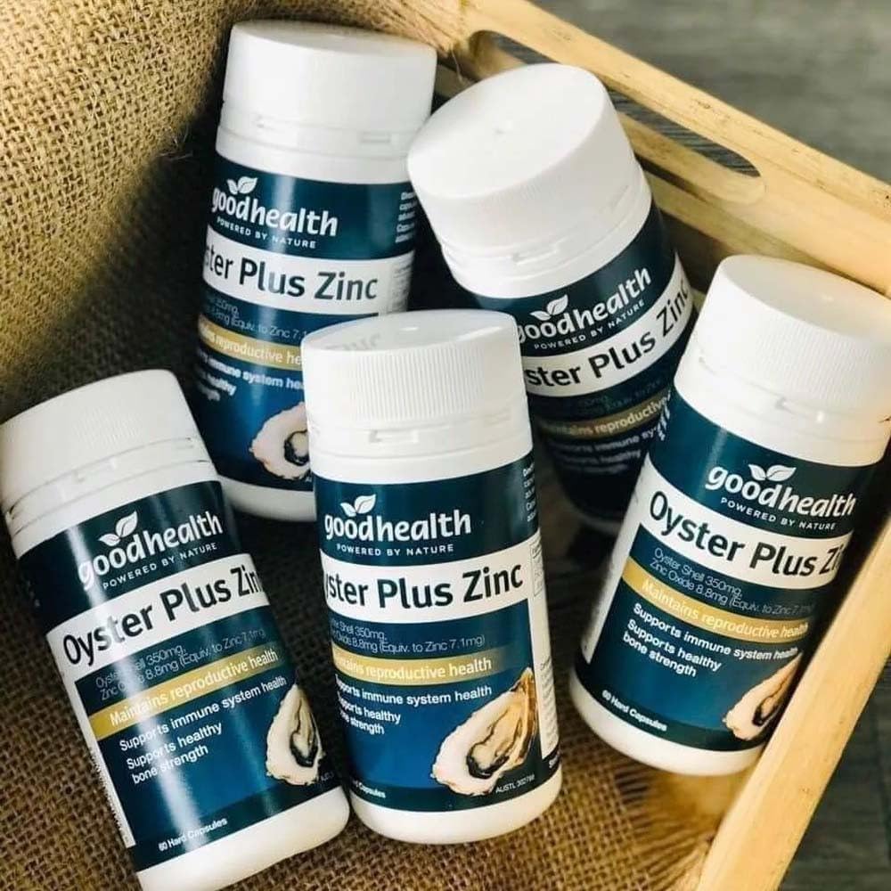 Goodhealth Oyster Plus polvo interior que muestra origen marino y pureza