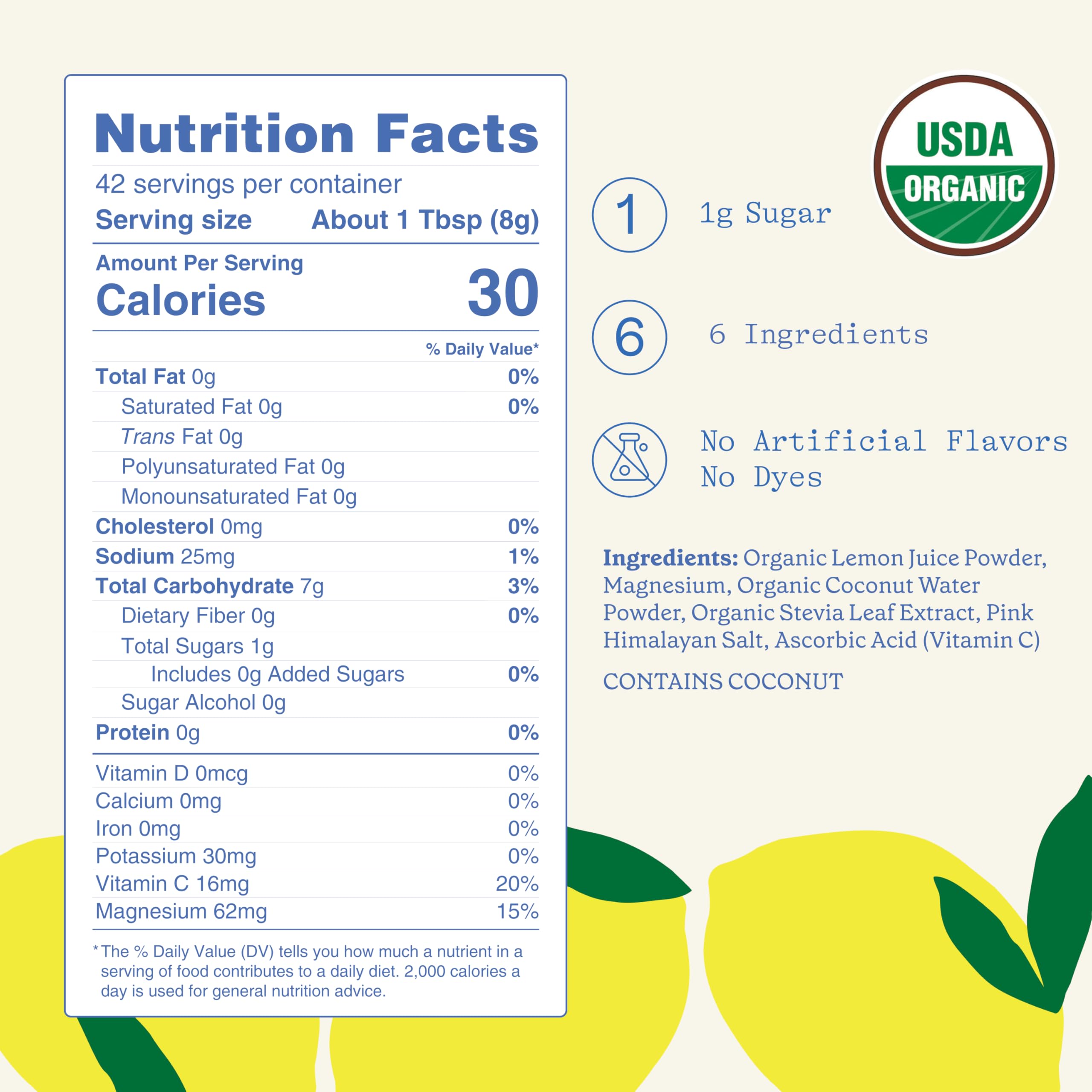 GOODONYA ingredientes con fruta orgánica real para sabor natural y limpieza