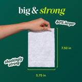 goodwipes toallita siendo sacada de paquete resellable para uso fuera de casa