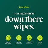 goodwipes primer plano de la textura y fibras vegetales que demuestran suavidad