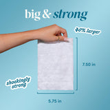 goodwipes toallita en primer plano mostrando textura suave y fibras