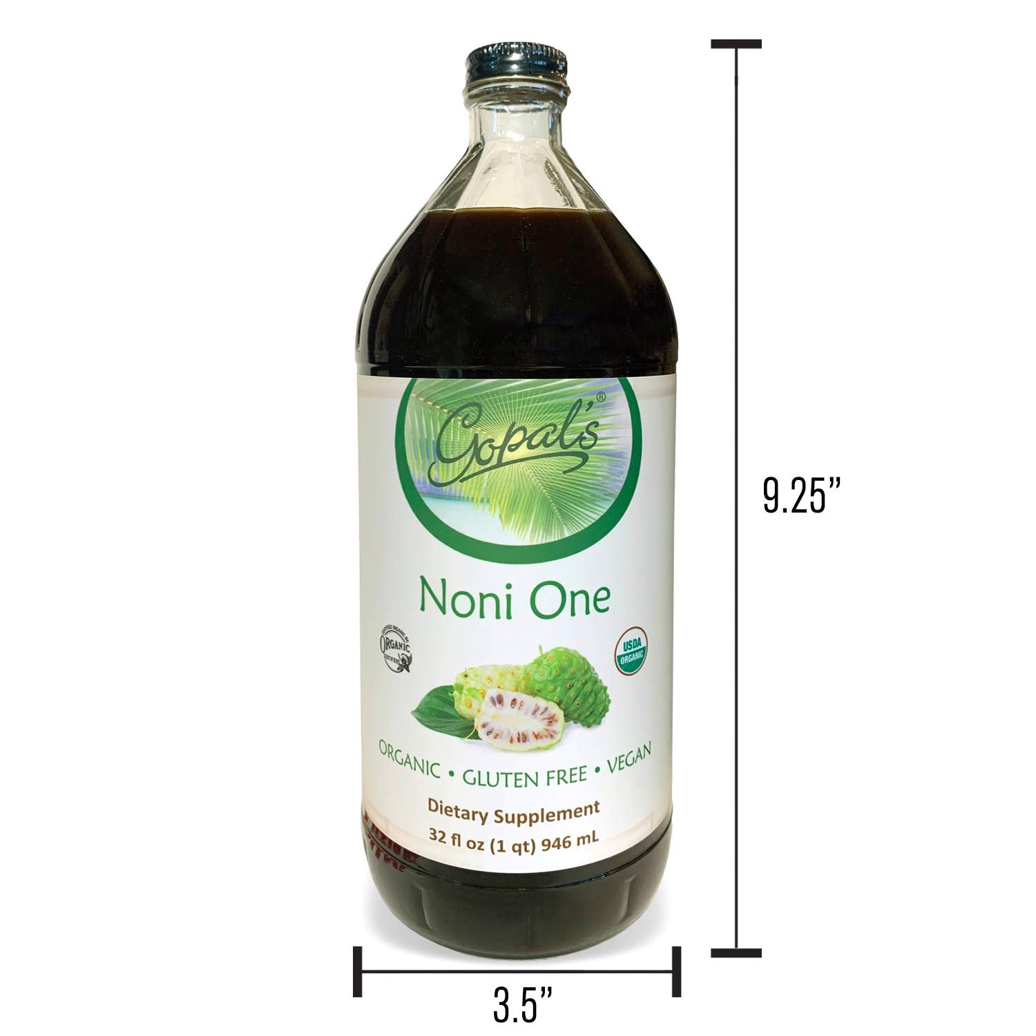Gopal's fruta noni recién recolectada ilustrando origen y beneficio de selección manual