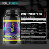 Gorilla Mind cápsulas primer plano que ilustra dosis y conveniencia