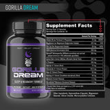Gorilla Mind Dream cápsulas sobre la palma, destacando dosis y comodidad de uso