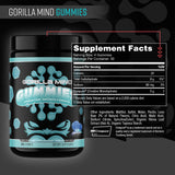 Gorilla Mind detalle de la textura de la gomita que sugiere fácil masticación