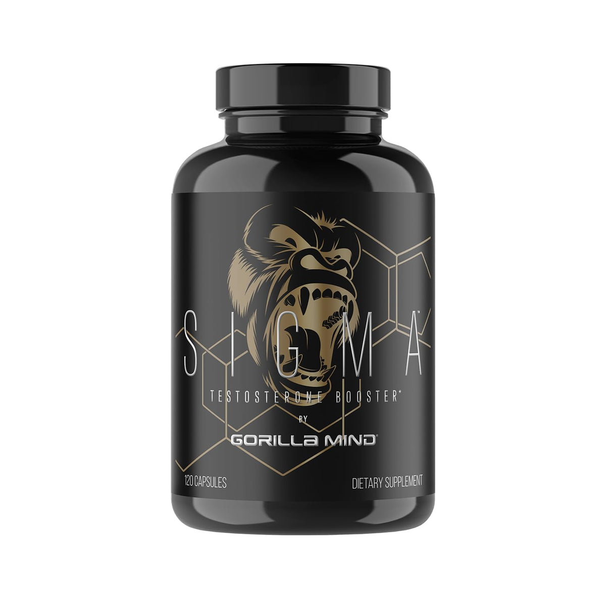 Gorilla Mind Sigma vista frontal del empaque mostrando presentación y beneficio claro