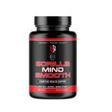 Gorilla Mind Smooth frasco frontal mostrando etiqueta y beneficios
