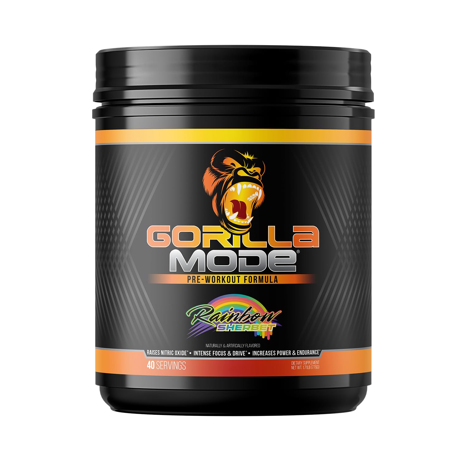 Gorilla Mind Gorilla Mode frente del envase mostrando diseño y beneficio de potencia