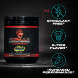Gorilla Mind Gorilla Mode Nitric textura del polvo en primer plano para mezcla sin grumos