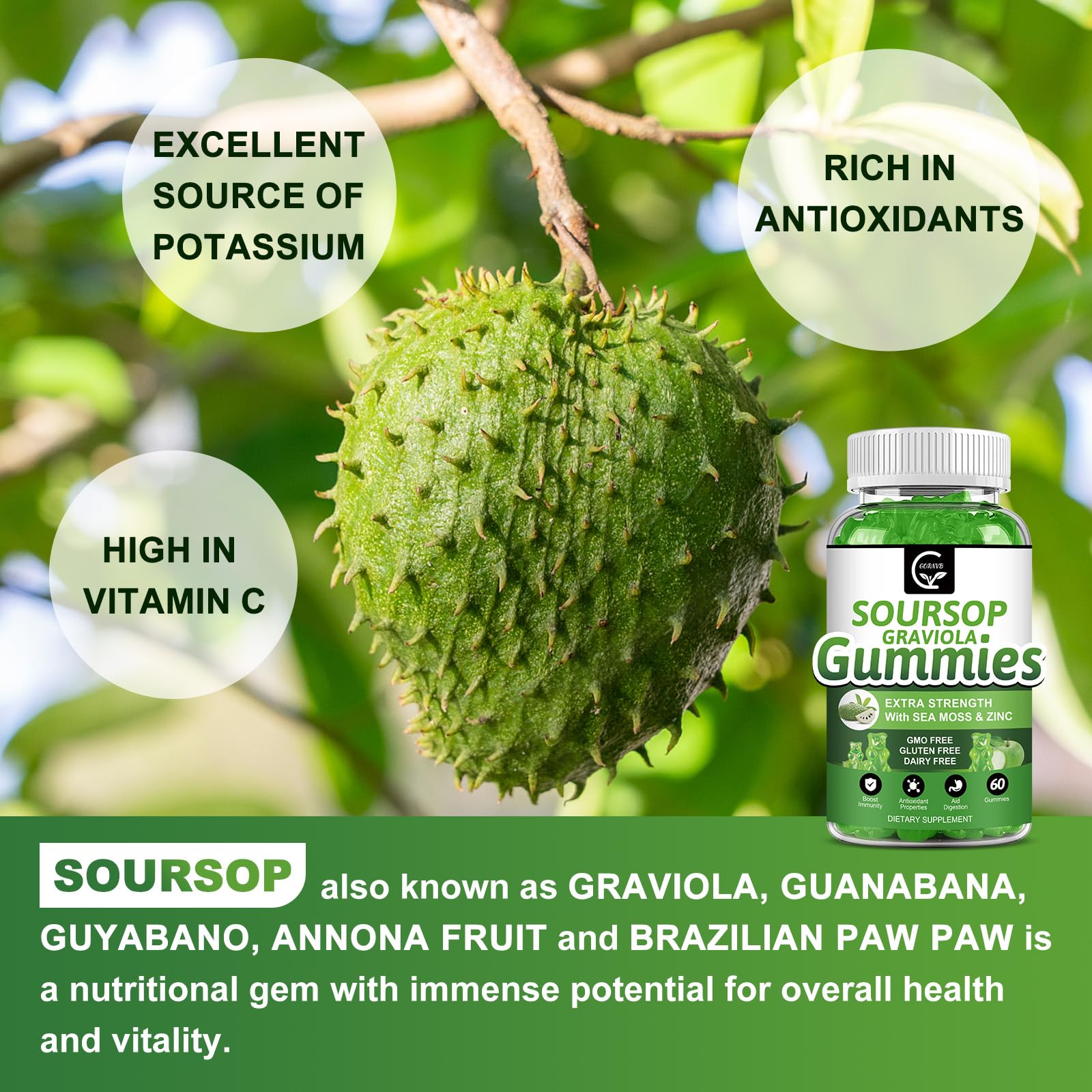 GORNVB detalle de etiqueta nutricional que indica ingredientes clave