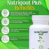 Gout and You cápsulas en primer plano detalle, transparencia de ingredientes