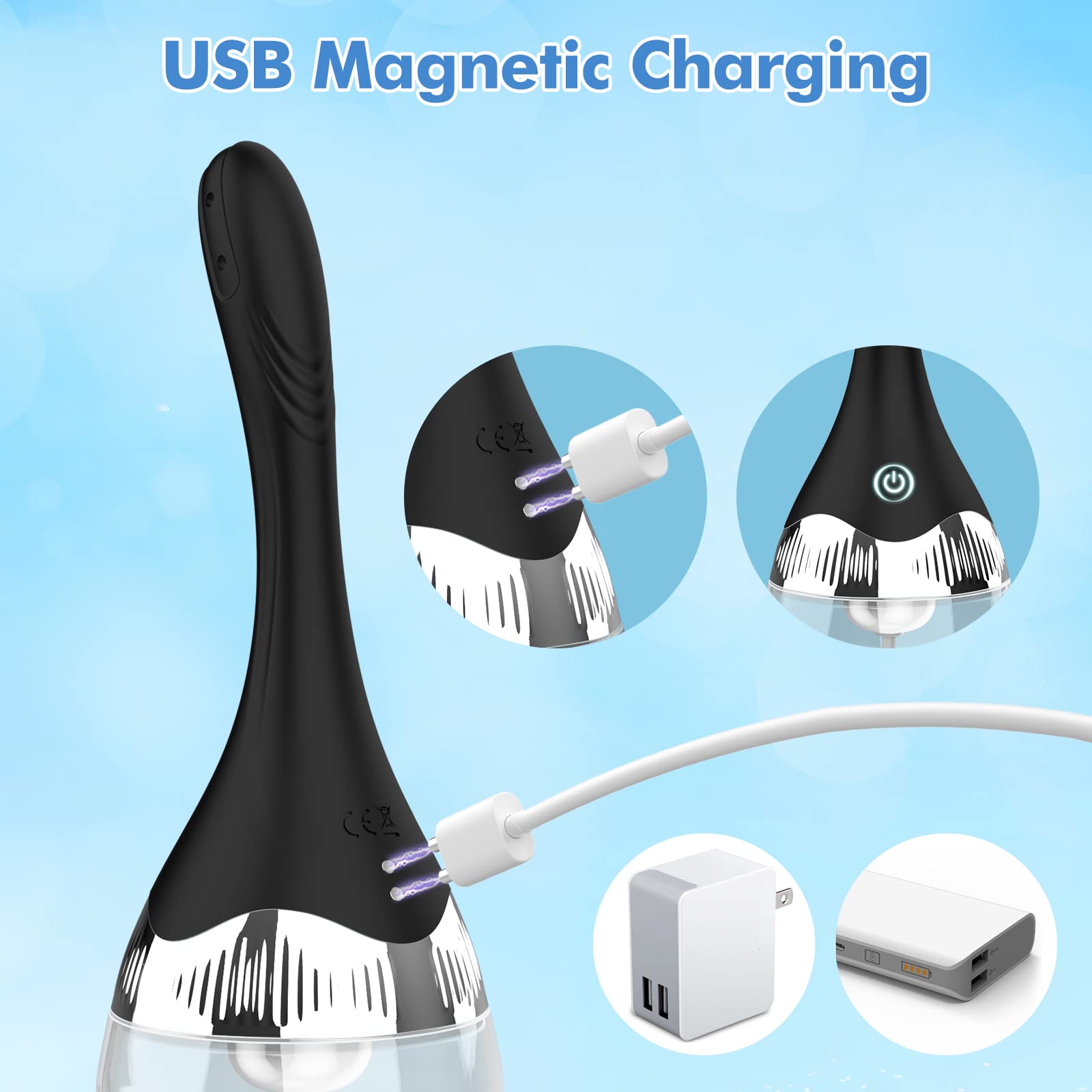 Govkis conector de carga magnética USB para recargas seguras