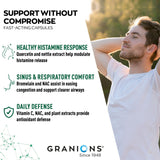 Granions cápsula en mano mostrando tamaño y facilidad de ingestión