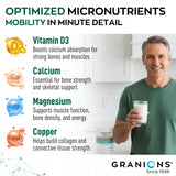Granions cucharilla con dosis medida destacando la porción recomendada