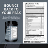 Granite Supplements bebida Recovery en vaso con hielo para energía sostenida durante ejercicio