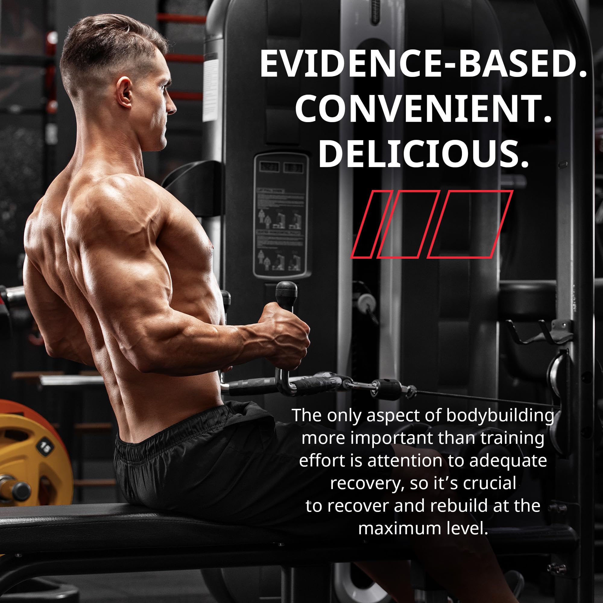 Granite Supplements etiqueta detalle con lista de EAAs y adaptógenos para soporte intra-entreno