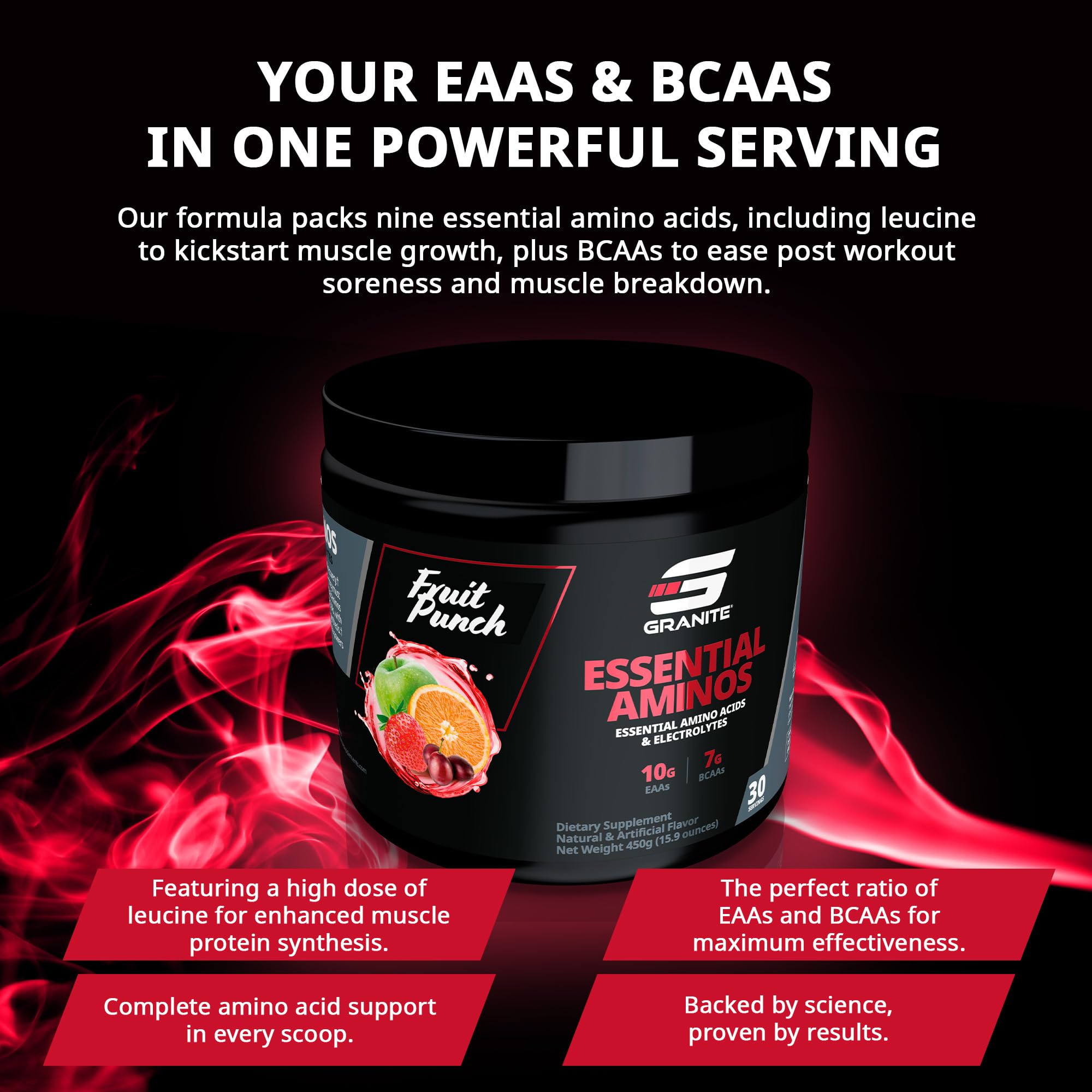 Granite atleta bebiendo para reponer electrolitos durante entrenamiento