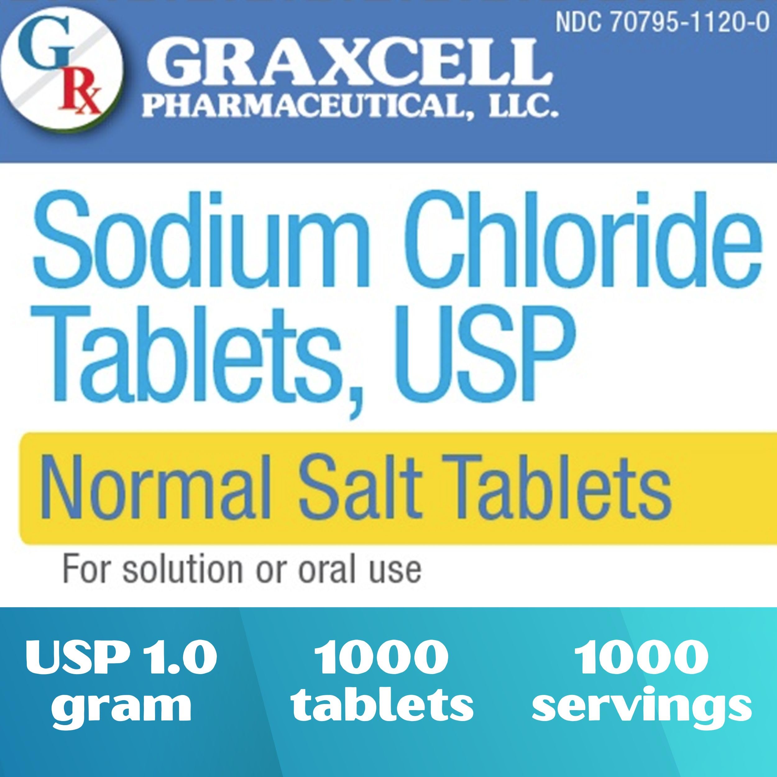 Graxcell comprimido 1 g a tamaño real para dosificación precisa y controlada