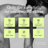 Graymatter etiqueta de ingredientes en primer plano, transparencia nutricional