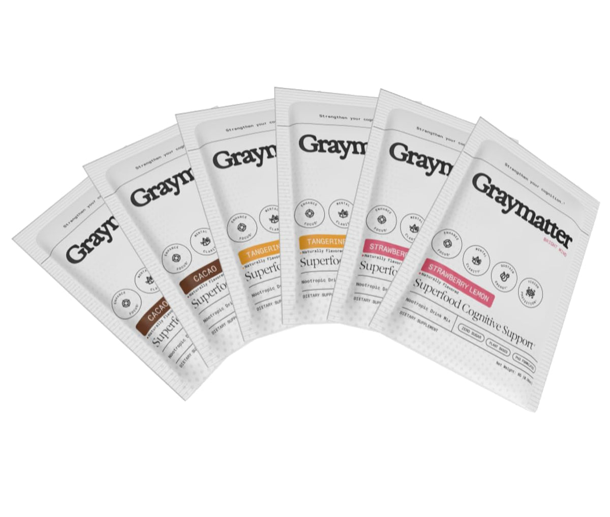 Graymatter paquete frontal con sobres individuales beneficios de portabilidad