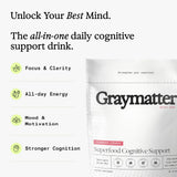 Graymatter textura del polvo en primer plano para mezcla fácil y sin grumos