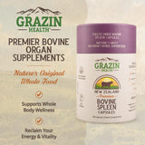 GRAZIN HEALTH cápsulas detalle de textura que evidencia calidad pura