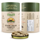 GRAZIN HEALTH frasco frente mostrando etiqueta y beneficio de pureza