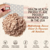 GRAZIN HEALTH presentación con ingredientes para contextualizar origen