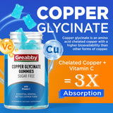 GREABBY etiqueta con lista de ingredientes visible y legible