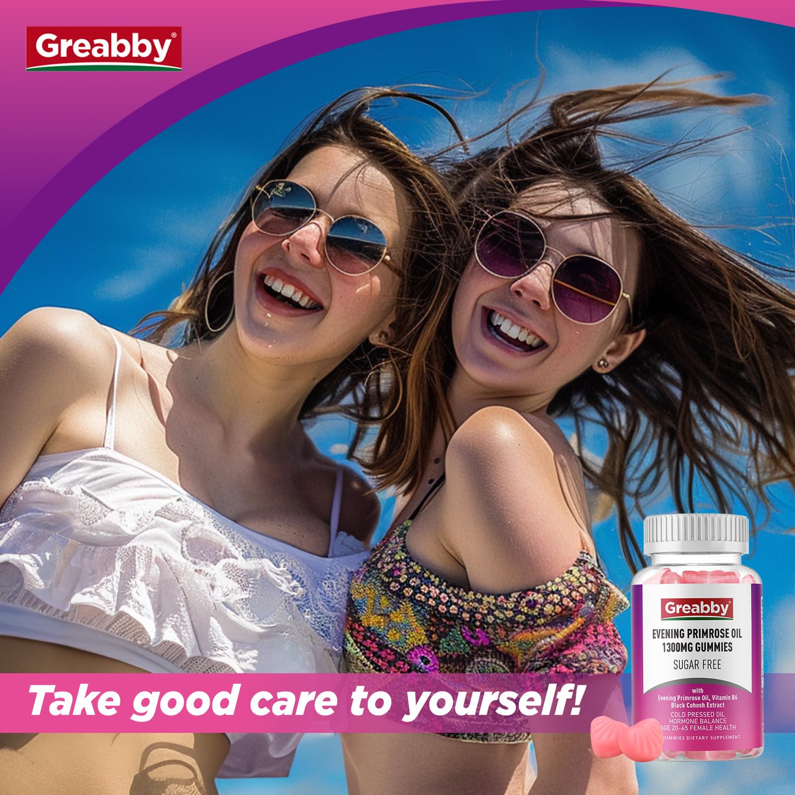 GREABBY gominola con fresas naturales, sabor a fresa apetecible
