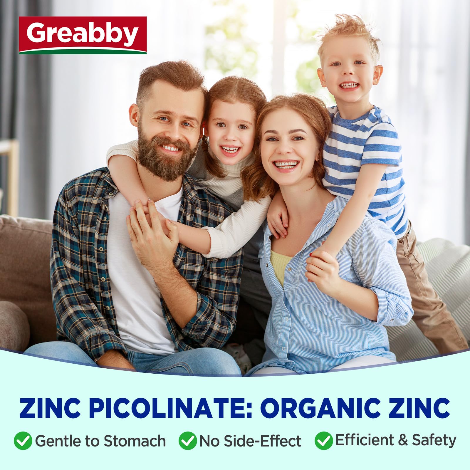 GREABBY etiqueta nutricional legible con información de dosis