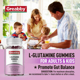Detalle de gomitas GREABBY textura masticable y sabor natural