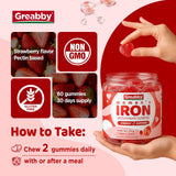 GREABBY mujer tomando gomita, hábito cotidiano y conveniencia