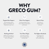 Greco Gum botella en mano para comparar tamaño y dosificación práctica