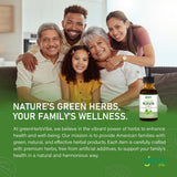 green Herb Vibe cuentagotas dispensando líquido, ilustra control de la dosis y comodidad