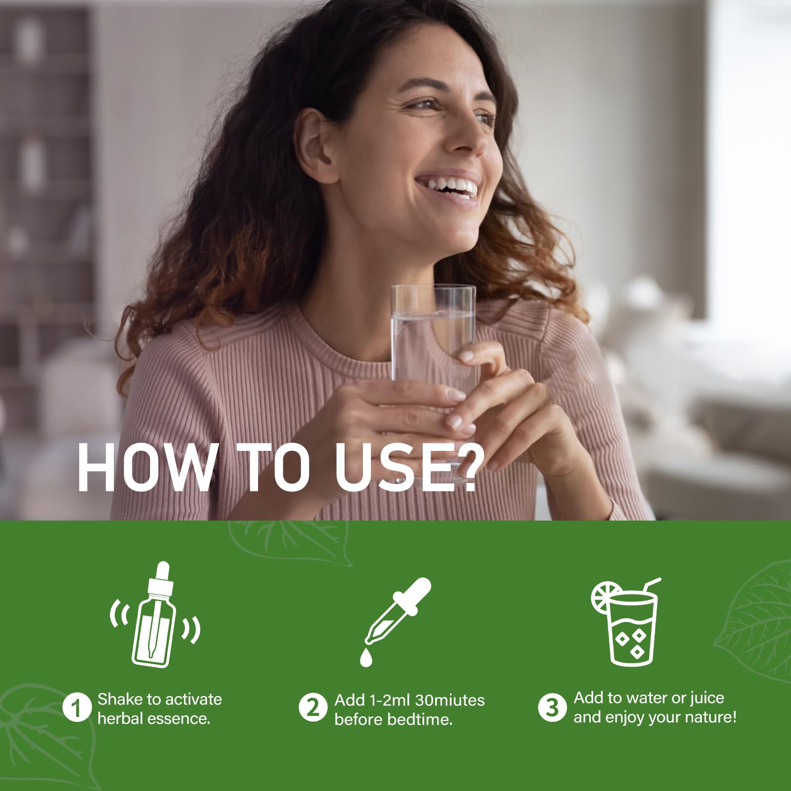 green Herb Vibe botella junto a una regla para comparar tamaño y duración del suministro
