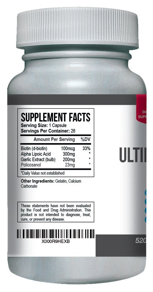 Green Organics etiqueta nutricional legible que muestra dosis y certificaciones