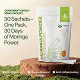 Green Virgin Products sachet en mochila de viaje, ideal para rutinas fuera de casa