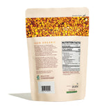 Greenbow textura del polen en primer plano, conserva nutrientes