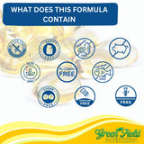 Green Field Nutritions cápsula en mano mostrando tamaño y facilidad de tragar